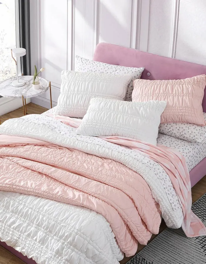 Women BETSEYS BOUDOIR SOLID WHITE FULL QUEEN QUILT SHAM SET MULTI Betsey Johnson Women BETSEYS BOUDOIR SOLID WHITE FULL QUEEN QUILT SHAM SET MULTI Betsey Johnson