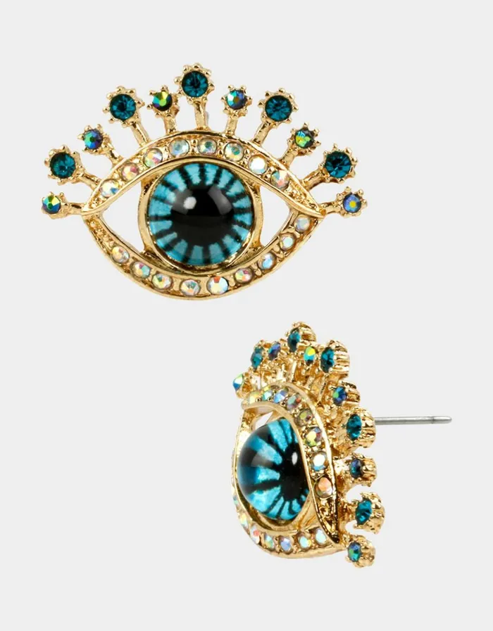 Women BETSEYS EYE STUDS MULTI Betsey Johnson