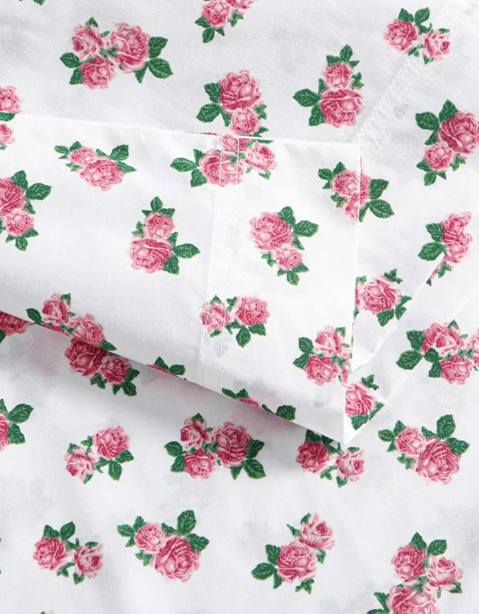 Women BETSEYS TINY PINK ROSES FULL SHEET SET MULTI Betsey Johnson Women BETSEYS TINY PINK ROSES FULL SHEET SET MULTI Betsey Johnson