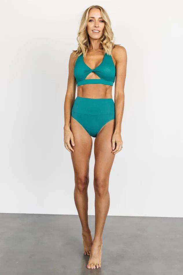 Women Bikini Baltic Born Del Mar Ribbed Bikini Top Jade Women Bikini Baltic Born Del Mar Ribbed Bikini Top Jade