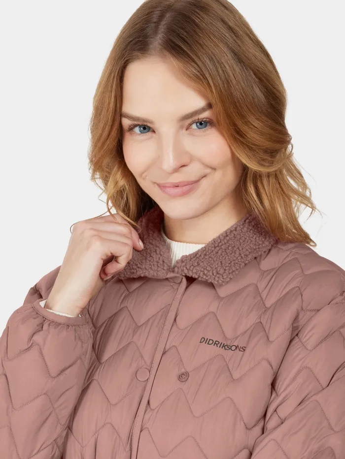 Women Bim Jacket Faded Wine Didriksons Autumn Jackets