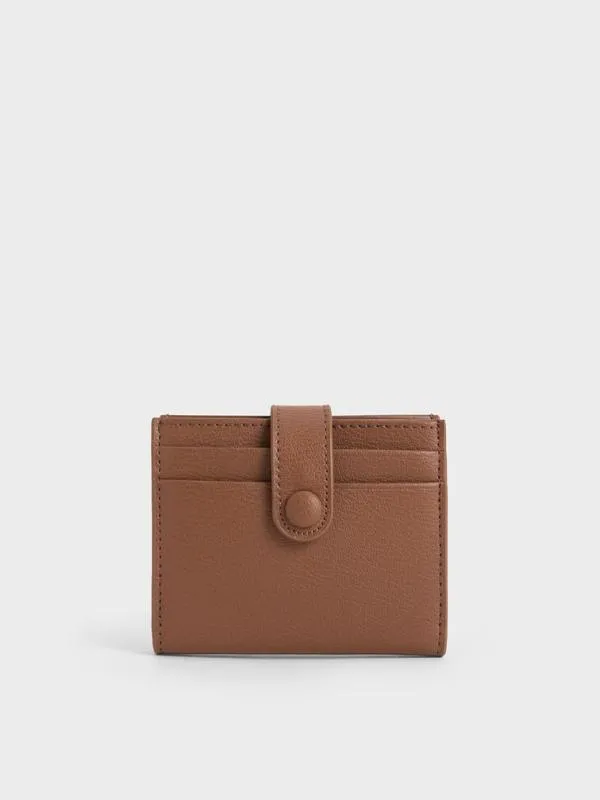 Women Bliss Snap Button Card Holder 8211 Chocolate CHARLES and KEITH Card Holders Women Bliss Snap Button Card Holder 8211 Chocolate CHARLES and KEITH Card Holders