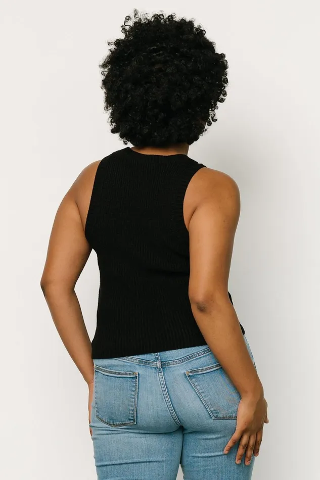 Women Blouses Shirts Baltic Born Cruz Knit Tank Top Black