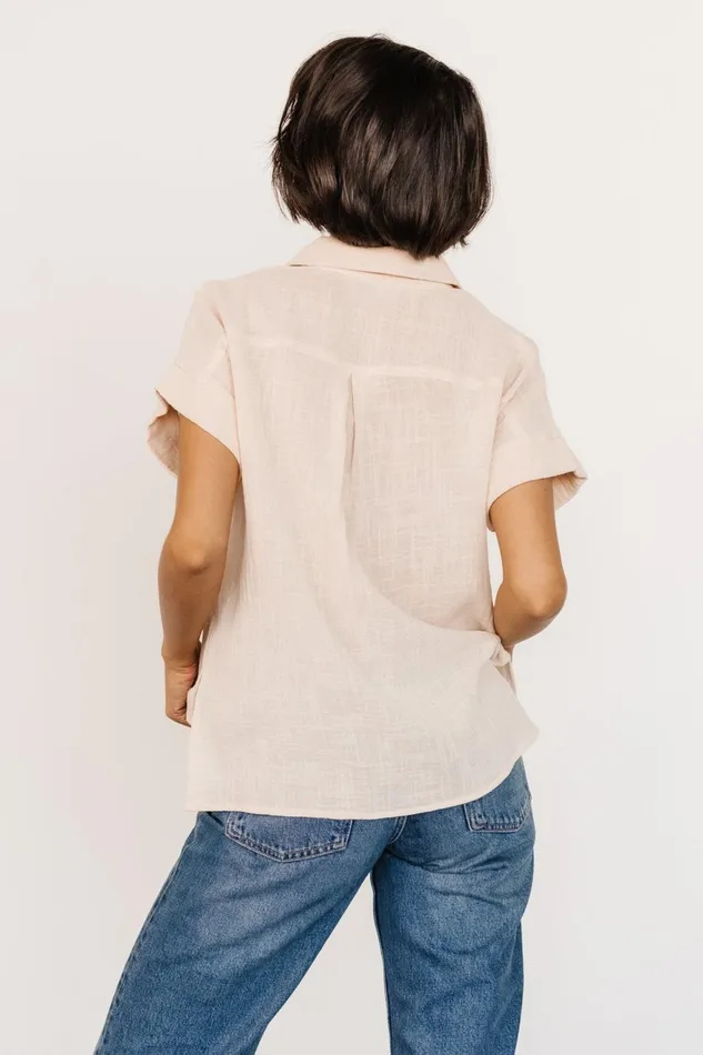 Women Blouses Shirts Baltic Born Hammond Short Sleeve Top Natural Women Blouses Shirts Baltic Born Hammond Short Sleeve Top Natural