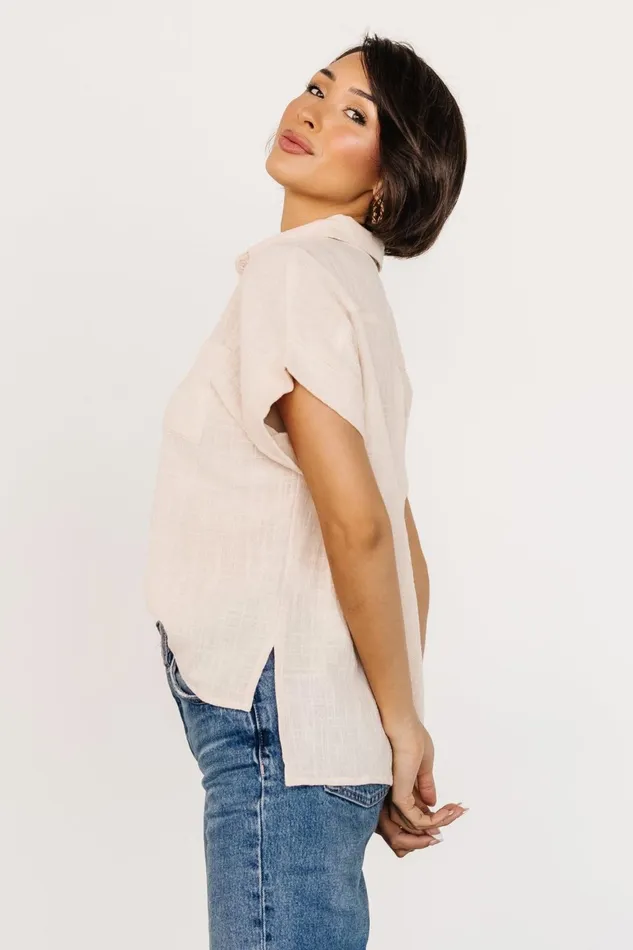 Women Blouses Shirts Baltic Born Hammond Short Sleeve Top Natural Women Blouses Shirts Baltic Born Hammond Short Sleeve Top Natural