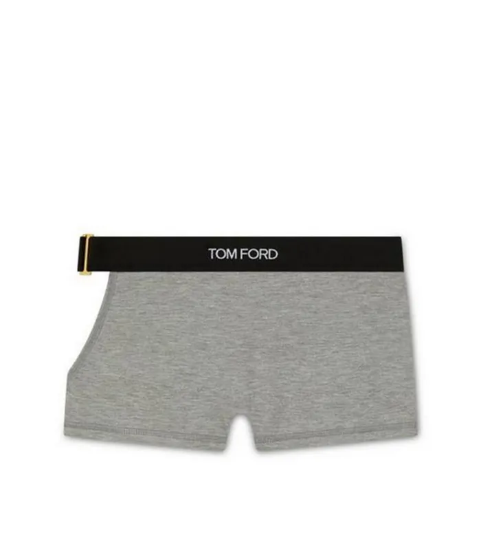 Women Bottoms Tom Ford Modal Signature CutOut Boxers Grey Melange