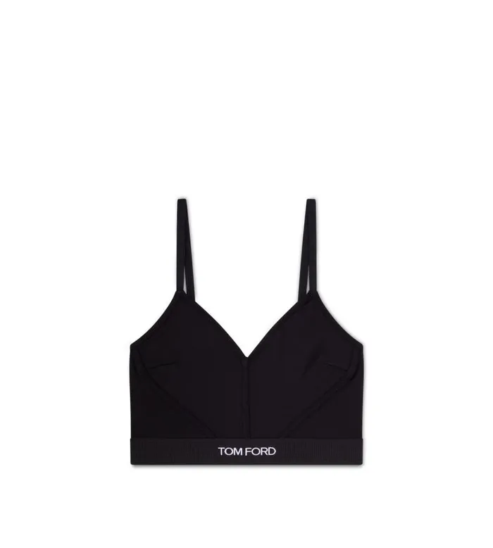 Women Bras Tom Ford Modal Signature Top Black