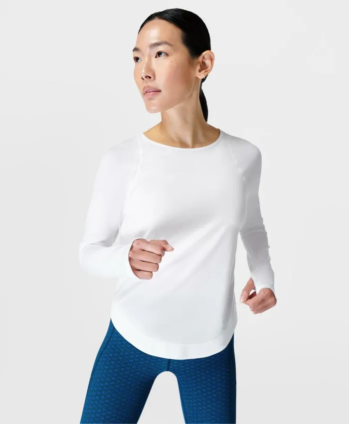 Women Breathe Easy Running Long Sleeve Top White Sweaty Betty Long Sleeve Tops Women Breathe Easy Running Long Sleeve Top White Sweaty Betty Long Sleeve Tops