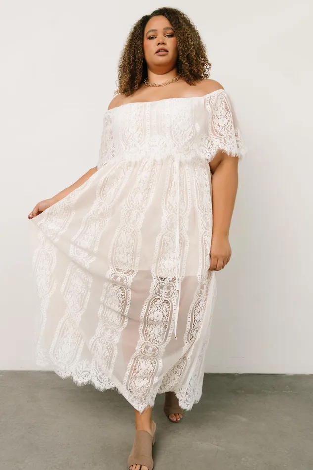 Women Bridal Baltic Born Caroline Lace Maxi Dress Off White Women Bridal Baltic Born Caroline Lace Maxi Dress Off White