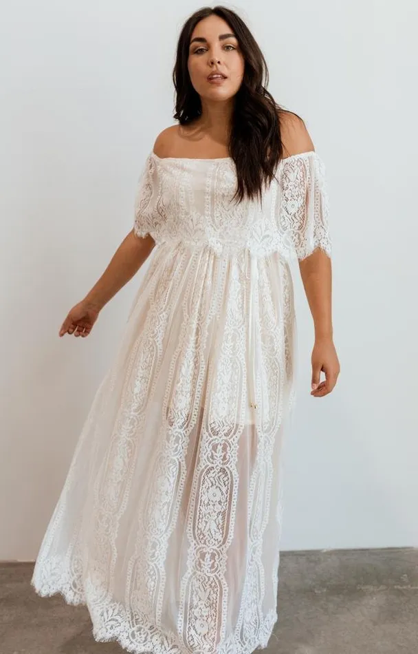 Women Bridal Baltic Born Caroline Lace Maxi Dress Off White Women Bridal Baltic Born Caroline Lace Maxi Dress Off White