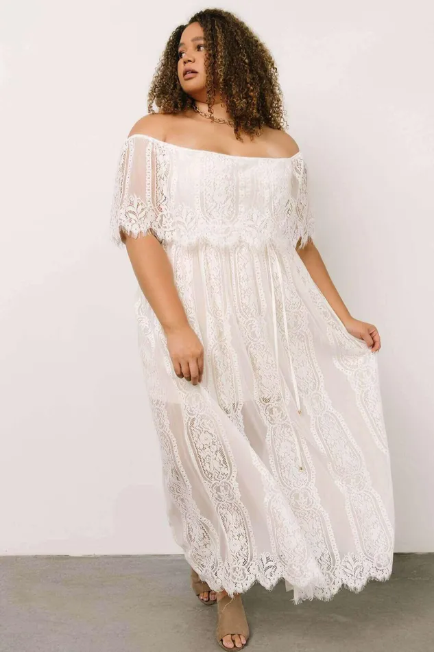Women Bridal Baltic Born Caroline Lace Maxi Dress Off White Women Bridal Baltic Born Caroline Lace Maxi Dress Off White