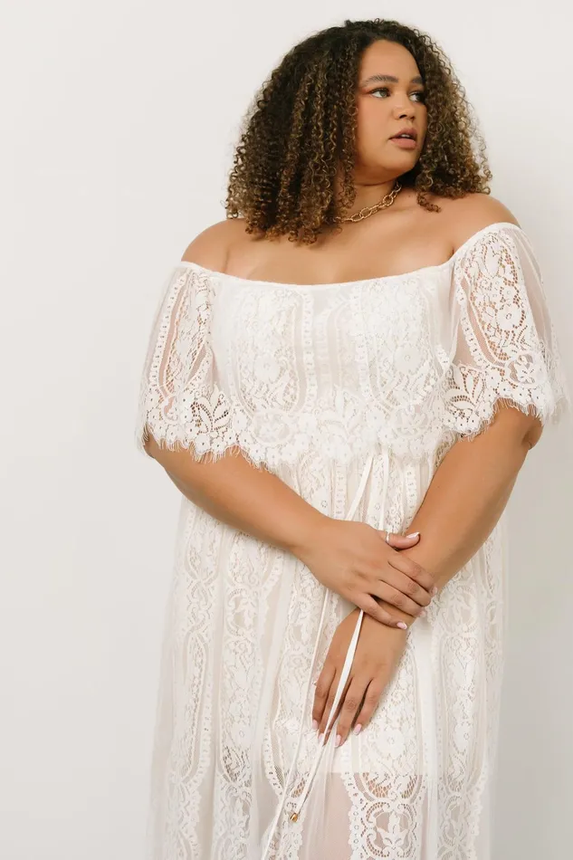 Women Bridal Baltic Born Caroline Lace Maxi Dress Off White Women Bridal Baltic Born Caroline Lace Maxi Dress Off White
