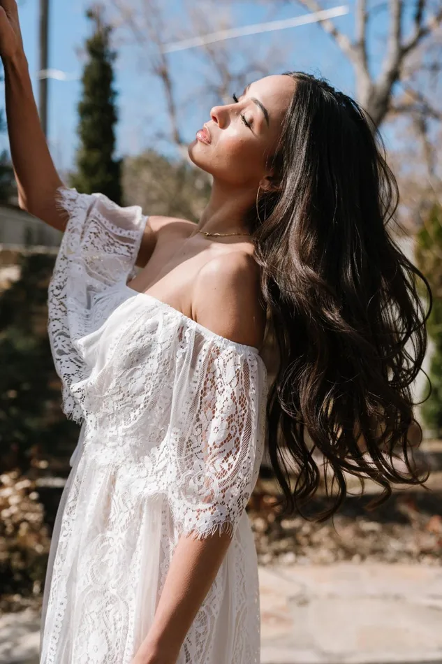 Women Bridal Baltic Born Caroline Lace Maxi Dress Off White Women Bridal Baltic Born Caroline Lace Maxi Dress Off White