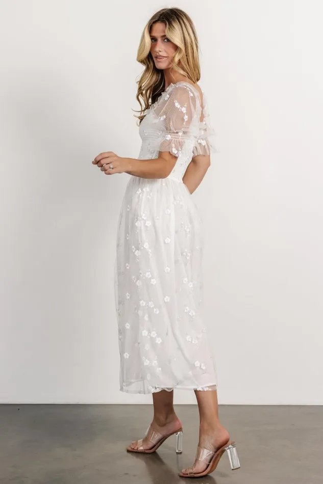 Women Bridal Baltic Born Emilia Embroidered Dress Off White Women Bridal Baltic Born Emilia Embroidered Dress Off White