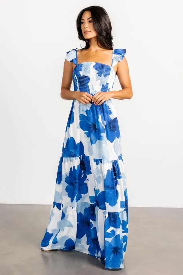 Women Bump Friendly Baltic Born Mikaela Maxi Dress Blue Floral Women Bump Friendly Baltic Born Mikaela Maxi Dress Blue Floral