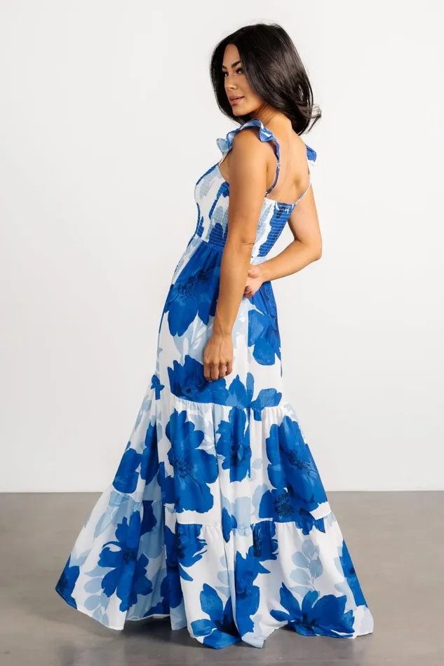 Women Bump Friendly Baltic Born Mikaela Maxi Dress Blue Floral Women Bump Friendly Baltic Born Mikaela Maxi Dress Blue Floral