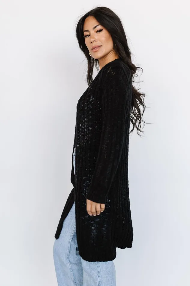 Women Cardigans Baltic Born Devman Knit Cardigan Black Women Cardigans Baltic Born Devman Knit Cardigan Black