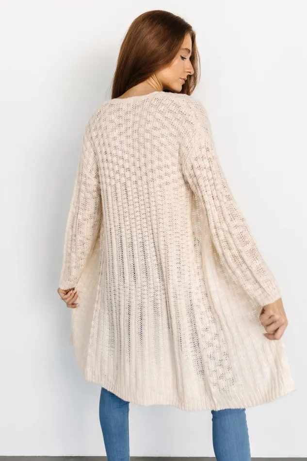 Women Cardigans Baltic Born Devman Knit Cardigan Cream Women Cardigans Baltic Born Devman Knit Cardigan Cream