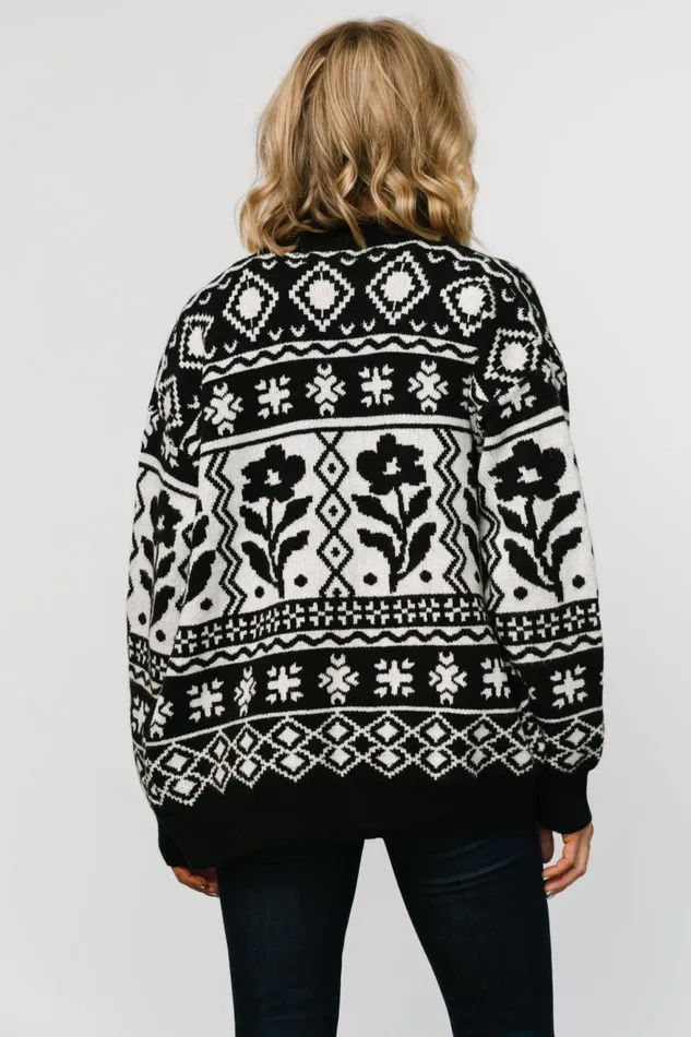 Women Cardigans Baltic Born Jackson Oversized Cardigan Black Print Women Cardigans Baltic Born Jackson Oversized Cardigan Black Print
