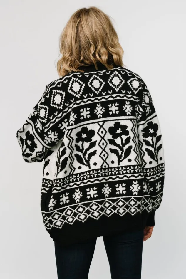 Women Cardigans Baltic Born Jackson Oversized Cardigan Black Print Women Cardigans Baltic Born Jackson Oversized Cardigan Black Print
