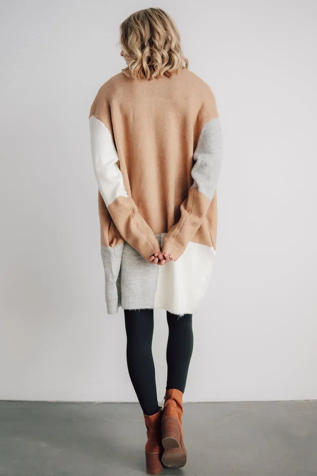 Women Cardigans Baltic Born Pierson Color Block Cardigan Camel
