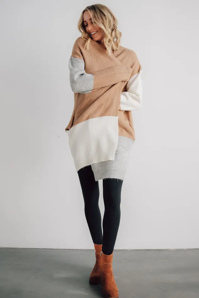 Women Cardigans Baltic Born Pierson Color Block Cardigan Camel