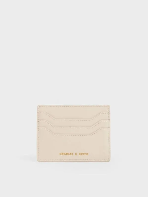 Women Carli Geometric MultiSlot Cardholder 8211 Cream CHARLES and KEITH Card Holders Women Carli Geometric MultiSlot Cardholder 8211 Cream CHARLES and KEITH Card Holders