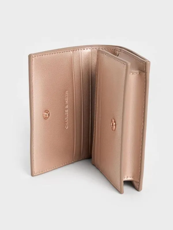 Women Cassia Card Holder 8211 Rose Gold CHARLES and KEITH Wallets On Chain