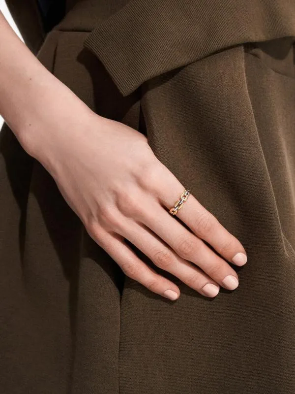 Women ChainLink Ring 8211 Multi CHARLES and KEITH Rings