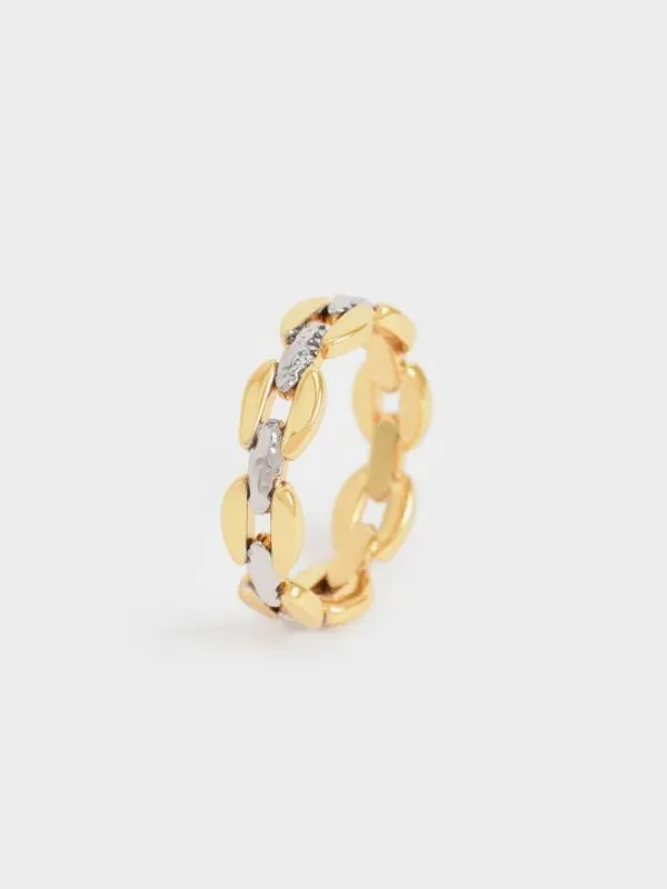 Women ChainLink Ring 8211 Multi CHARLES and KEITH Rings