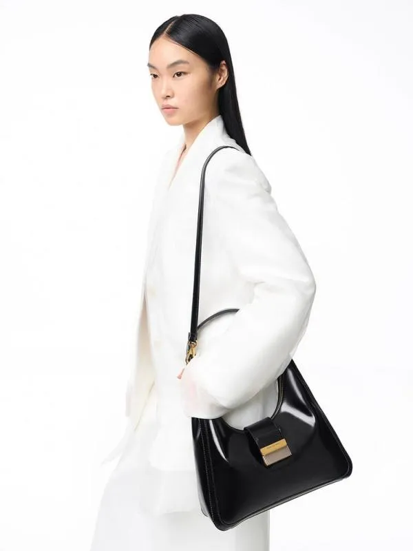 Women Charlot Hobo Bag 8211 Black CHARLES and KEITH Hobo Bags