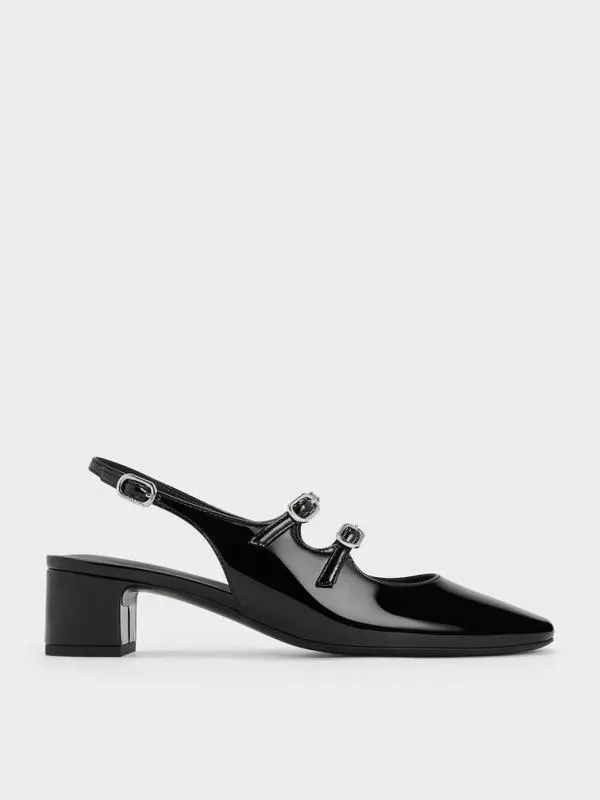 Women Clementine DoubleStrap Slingback Mary Jane Pumps 8211 Black Box CHARLES and KEITH Heels Women Clementine DoubleStrap Slingback Mary Jane Pumps 8211 Black Box CHARLES and KEITH Heels