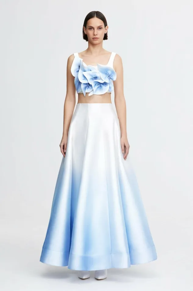 Women CRAGIBURNE SKIRT Ivory and Midnight Acler Skirts