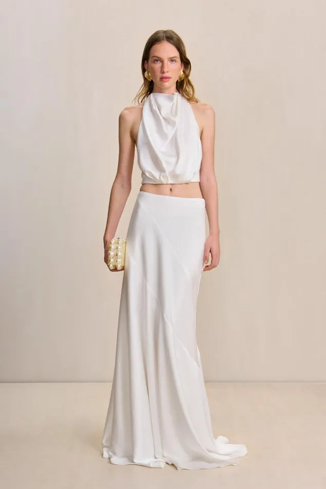 Women Cult Gaia Bottoms PELLI SKIRT 8211 OFF WHITE