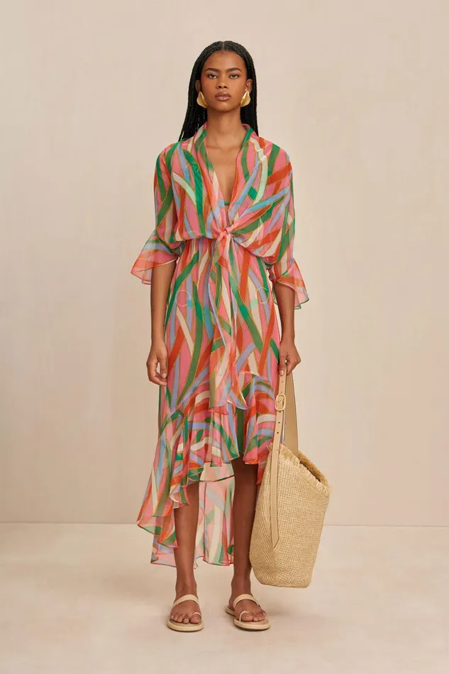 Women Cult Gaia Cover Ups DELIRA COVERUP 8211 VINTAGE STRIPE PRINT