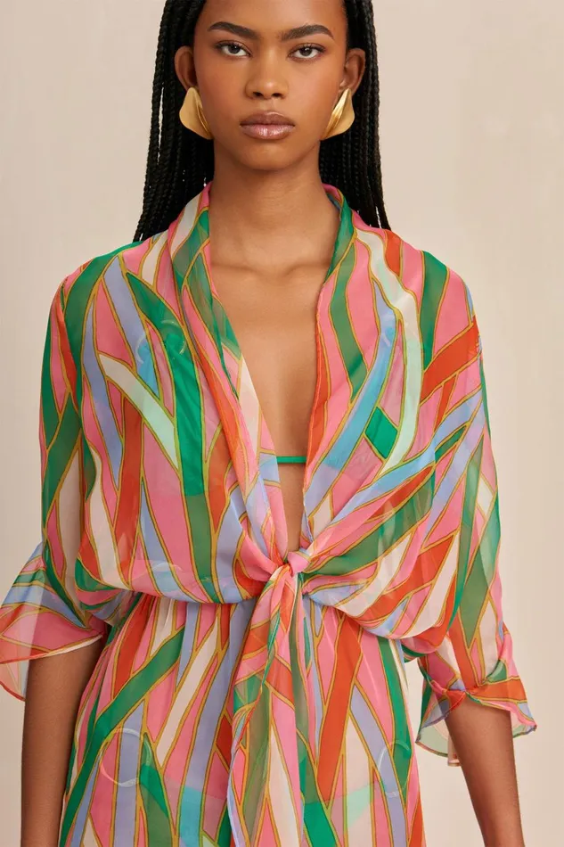 Women Cult Gaia Cover Ups DELIRA COVERUP 8211 VINTAGE STRIPE PRINT Women Cult Gaia Cover Ups DELIRA COVERUP 8211 VINTAGE STRIPE PRINT