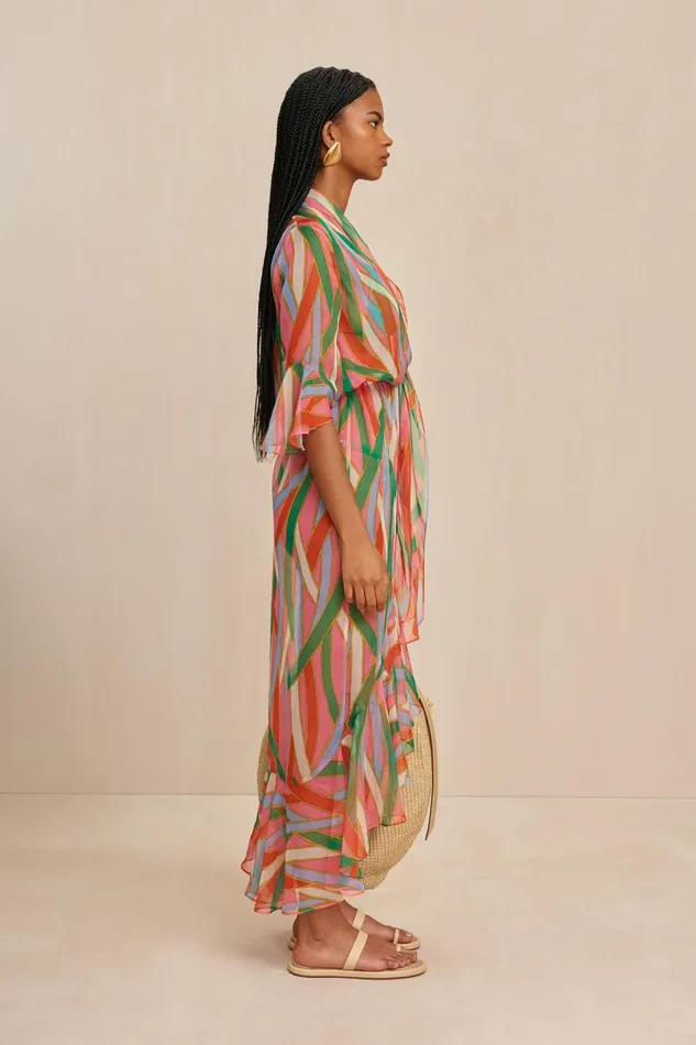 Women Cult Gaia Cover Ups DELIRA COVERUP 8211 VINTAGE STRIPE PRINT Women Cult Gaia Cover Ups DELIRA COVERUP 8211 VINTAGE STRIPE PRINT