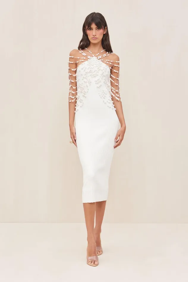 Women Cult Gaia Dresses CECELIA KNIT DRESS 8211 OFF WHITE Women Cult Gaia Dresses CECELIA KNIT DRESS 8211 OFF WHITE