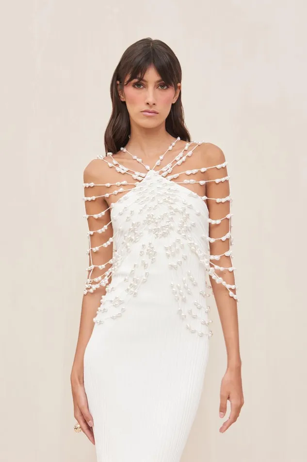 Women Cult Gaia Dresses CECELIA KNIT DRESS 8211 OFF WHITE Women Cult Gaia Dresses CECELIA KNIT DRESS 8211 OFF WHITE