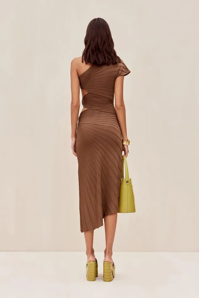 Women Cult Gaia Dresses LURENZ KNIT DRESS 8211 AFFOGATO Women Cult Gaia Dresses LURENZ KNIT DRESS 8211 AFFOGATO