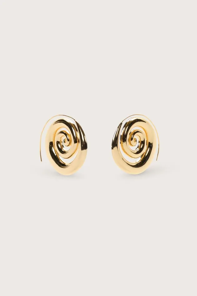 Women Cult Gaia Jewelry CASSIA EARRING 8211 SHINY BRASS