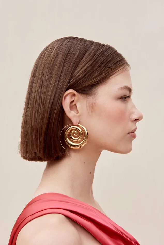 Women Cult Gaia Jewelry CASSIA EARRING 8211 SHINY BRASS Women Cult Gaia Jewelry CASSIA EARRING 8211 SHINY BRASS
