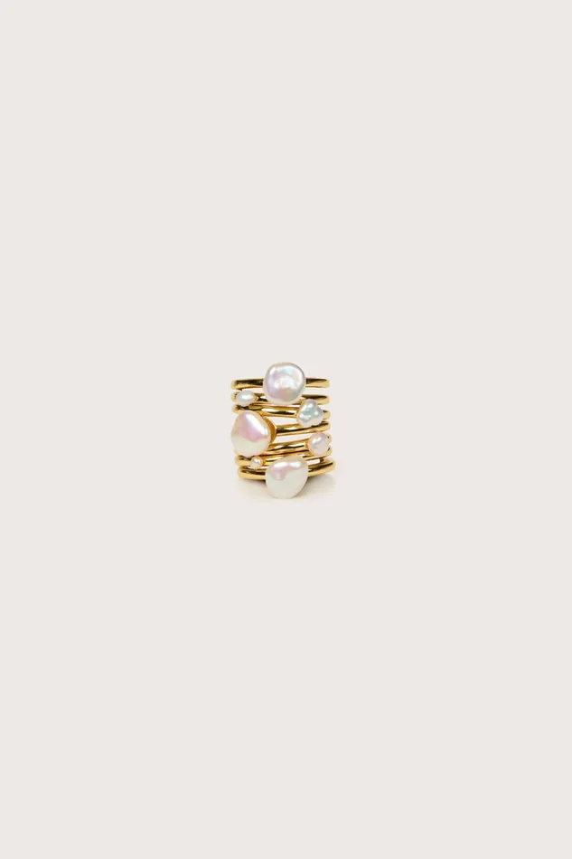 Women Cult Gaia Jewelry IRMA RING 8211 PEARL