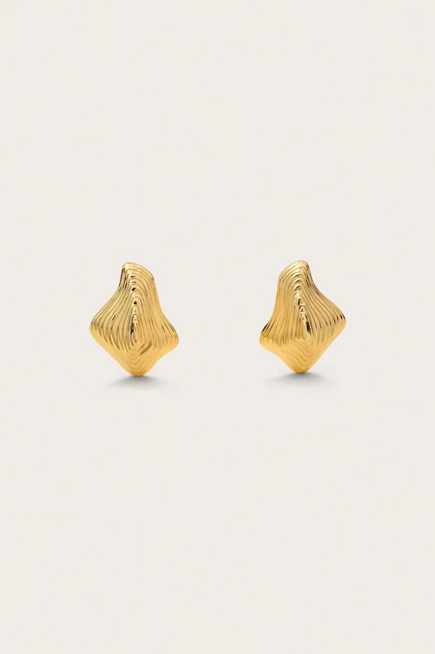 Women Cult Gaia Jewelry RELIC EARRING 8211 SHINY BRASS