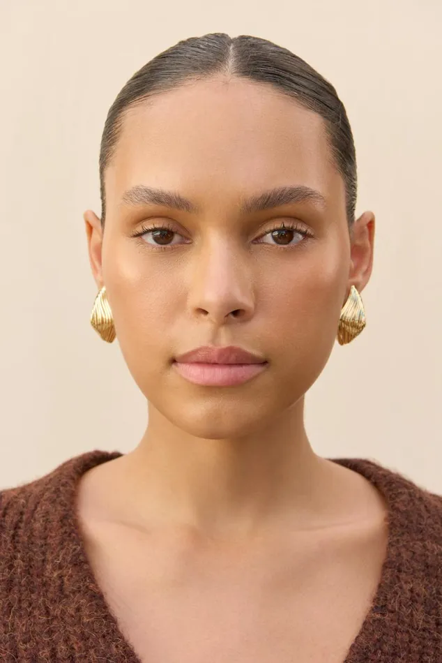 Women Cult Gaia Jewelry RELIC EARRING 8211 SHINY BRASS