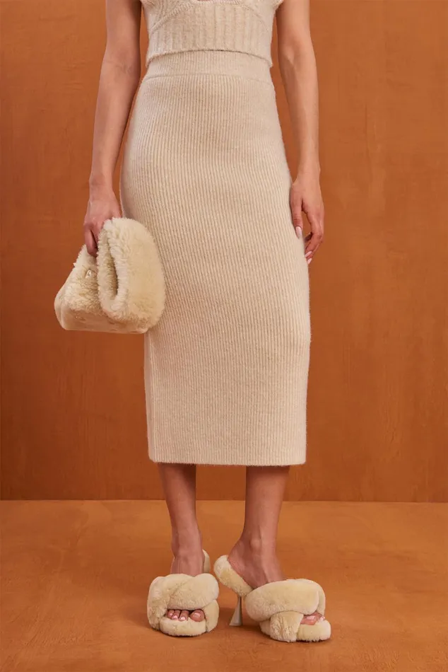 Women Cult Gaia Knits JODIE KNIT SKIRT 8211 OFF WHITE Women Cult Gaia Knits JODIE KNIT SKIRT 8211 OFF WHITE