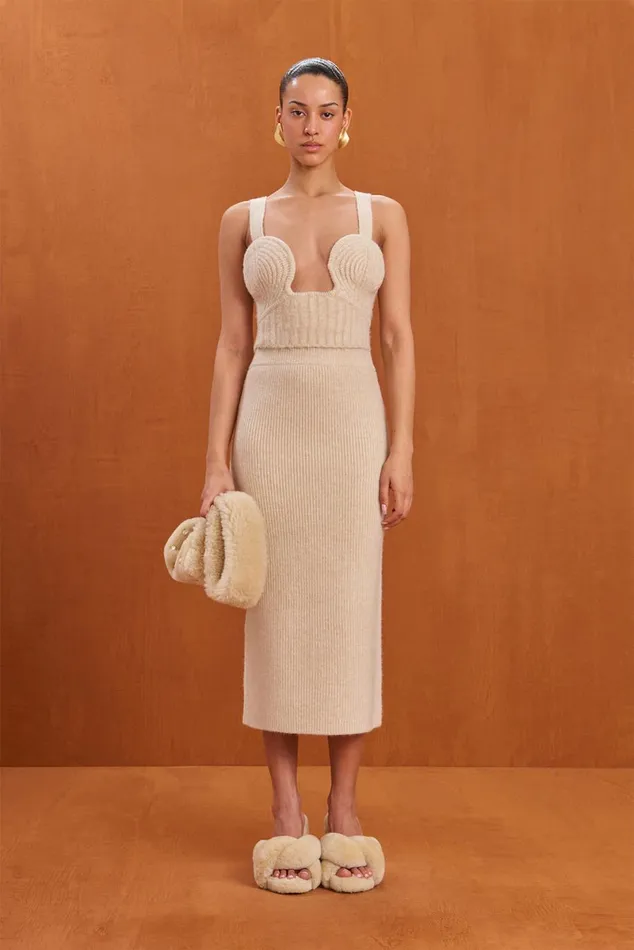 Women Cult Gaia Knits KENSINGTON KNIT TOP 8211 OFF WHITE MELANGE Women Cult Gaia Knits KENSINGTON KNIT TOP 8211 OFF WHITE MELANGE