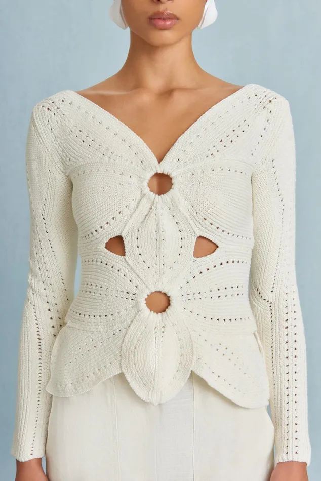 Women Cult Gaia Tops LULE CROCHET TOP 8211 OFF WHITE Women Cult Gaia Tops LULE CROCHET TOP 8211 OFF WHITE