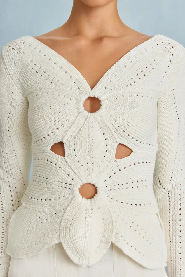 Women Cult Gaia Tops LULE CROCHET TOP 8211 OFF WHITE Women Cult Gaia Tops LULE CROCHET TOP 8211 OFF WHITE