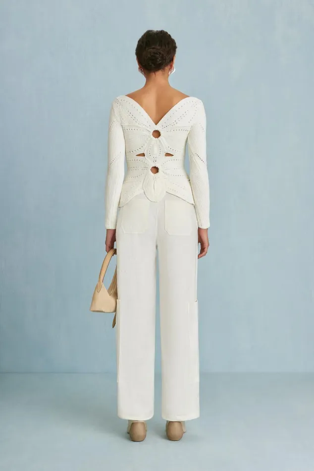 Women Cult Gaia Tops LULE CROCHET TOP 8211 OFF WHITE Women Cult Gaia Tops LULE CROCHET TOP 8211 OFF WHITE